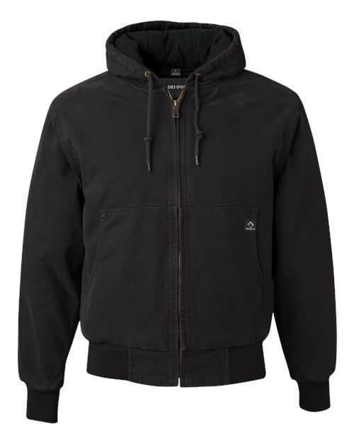 Men's Cheyenne Boulder Cloth™ Hooded Jacket with Tricot Quilt Lining – Black
