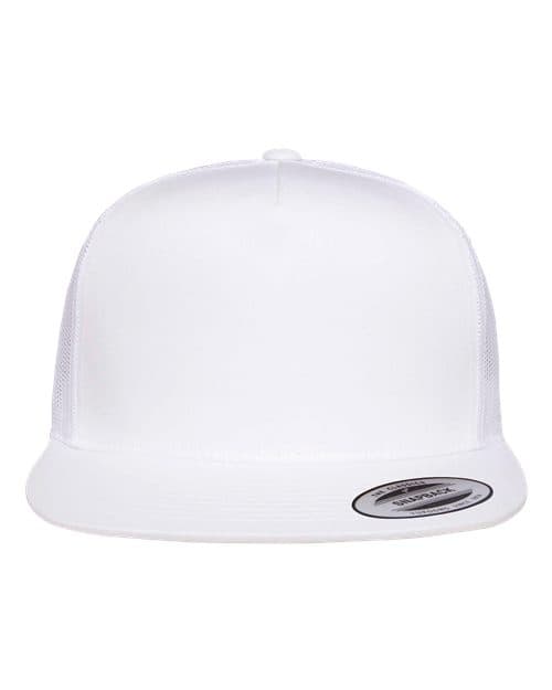 Five-Panel Classic Trucker Cap – White