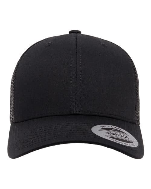 Retro Trucker Cap – Black