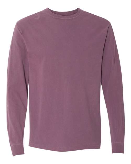 Unisex Garment-Dyed Heavyweight Long Sleeve T-Shirt – Berry
