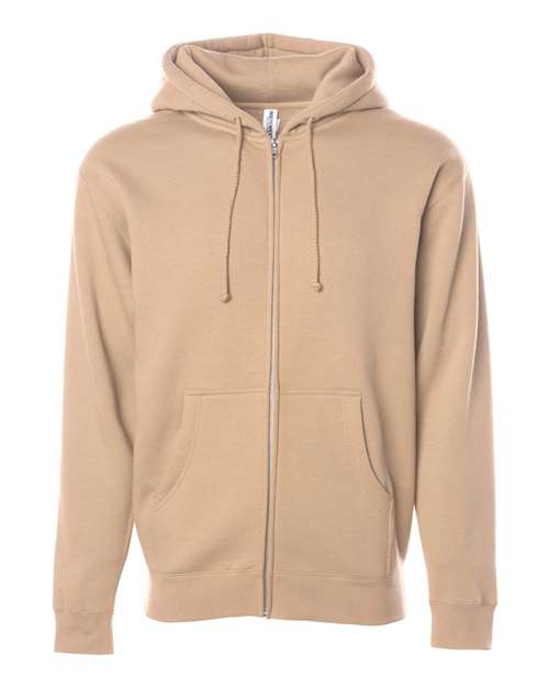 Unisex Heavyweight Full-Zip Hooded Sweatshirt – Sandstone