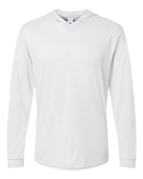Unisex Bahama Performance Hooded Long Sleeve T-Shirt – Aluminum