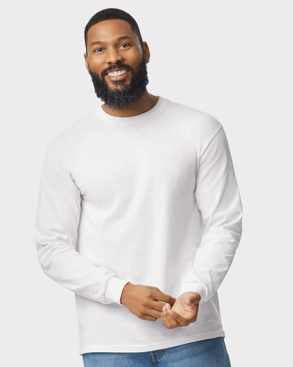 100% cotton long sleeve shirt, Gildan or similar