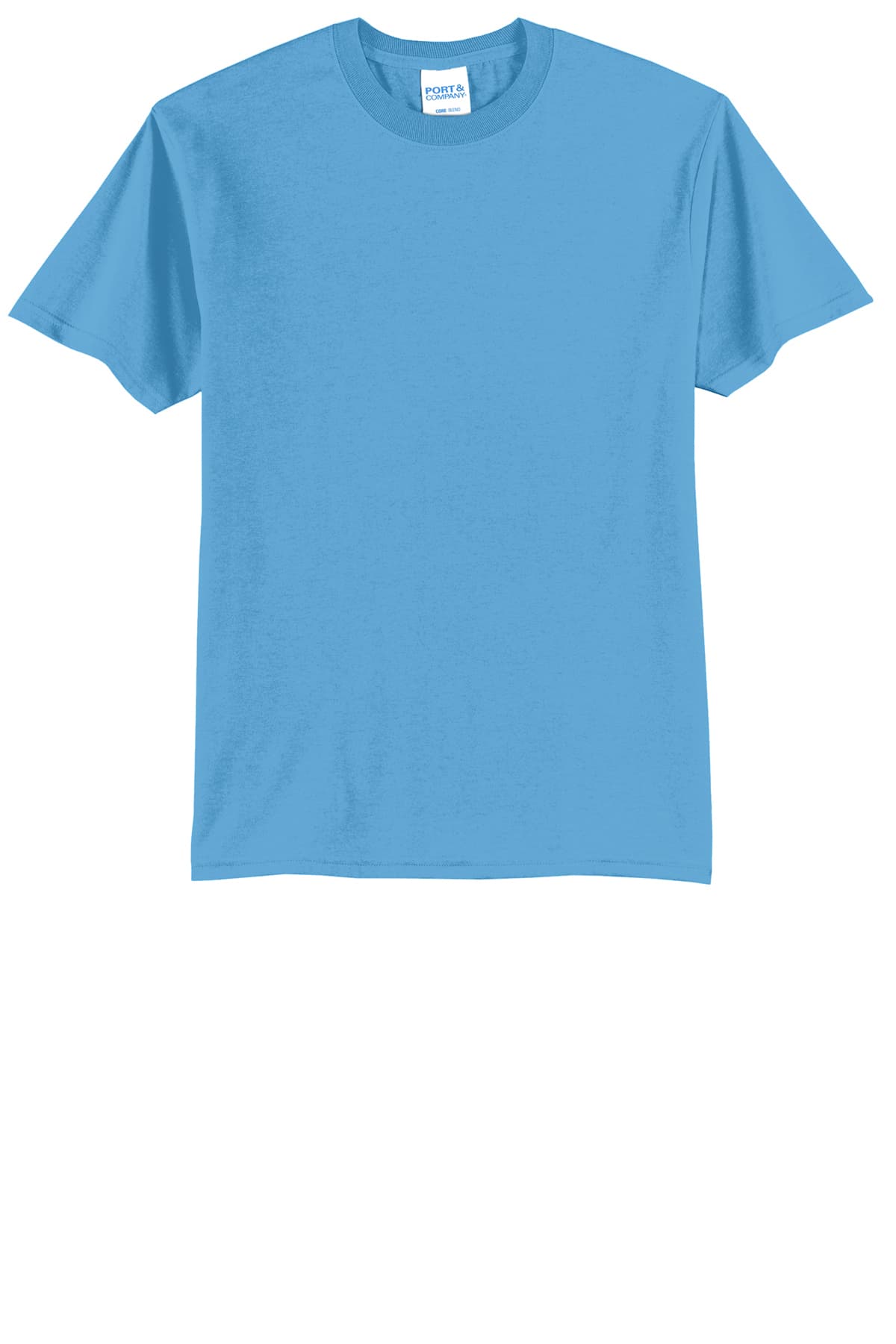 Port & Company Tall Core Blend Tee PC55T – Aquatic Blue